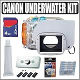 Canon WP-DC28 Waterproof Case for The Canon Powershot G10 Plus 4GB Underwater Accessory Bundle