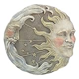 Celestial Sun Moon Star Wall Plaque Astral Garden Decor