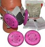 3M 7182 P100 SAFETY RESPIRATOR MASK with 10 Filter Sets