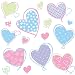 RoomMates RMK1434SCS Hearts Peel & Stick Wall Decals