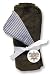 Trend Lab Receiving Blanket in Yacht Club Stripe Front/Brown Velour Back