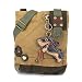 CHALA Patch Crossbody Bag Weiner Dog Dachshund Multi-color (Brown)