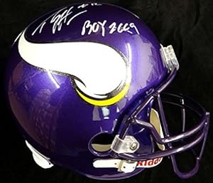 Signed Percy Harvin Helmet - Full Size 2009 Roy - PSA/DNA Certified - Autographed NFL Helmets