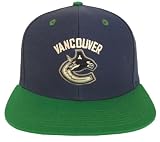 Vancouver Canucks Retro Snapback Cap Hat 2 Tone Blue Green