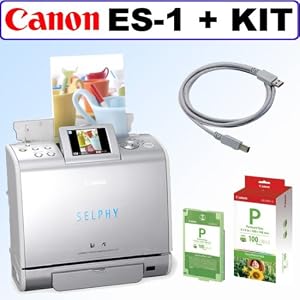 Click here to buy Canon SELPHY ES1 Compact Photo Printer + Accessory Kit by Canon.