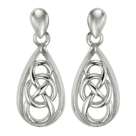 Celtic Knot Earrings, Silver, Model SE161