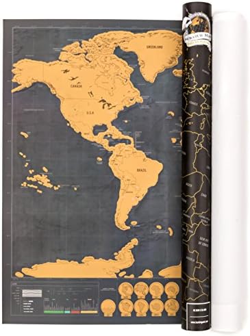 Scratch Map - World - Travel Poster