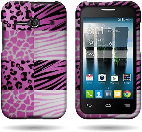 For Alcatel One Touch Evolve 2 Case, Hard Case Snap On Cellphone Plastic Cover - Pink Exotic Skins