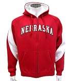 Nebraska Cornhuskers Men's Varsity Full Zip Fleece Hoodie
