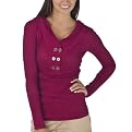 Juniors' Mossimo Supply Co. Thermal Pullover Hoodie - Manzanita Berry