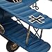 niceeshop(TM) Retro Aircraft Metal Biplane Model Home Study Room Decorations (Blue)