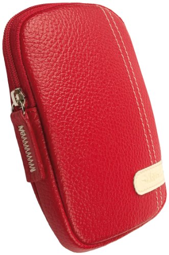 Krusell Gaia Kunstleder Etui f&uuml;r Olympus VG-130 Digitalkamera rot Preisvergleich