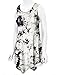Lock and Love WT1065 Womens Sleeveless Tie-Dye Tunic Tank Top XXXL White_Black