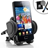 USA Gear In-Car Auto Air Vent Mount for Samsung Galaxy S II / 2 / Epic Touch 4G - Includes Accessory Clean and Carry Kit