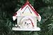 Maltese Dog Doghouse Christmas Ornament