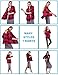 Red Black Plaid Flannel Checked Button Down Dress Shirt Long Sleeve for Women