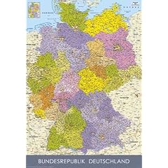 Empire 266576 Deutschlandkarte II, Poster ca. 91,5 x 61 cm