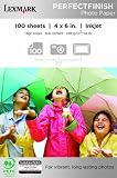 Lexmark PerfectFinish Photo Paper, 4x6, 100 Sheets Per Package
