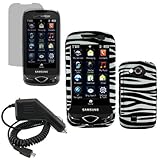 iNcido Brand Samsung Reality U820 Combo Silver/White Zebra Protective Case  ....
