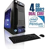 CybertronPC X-Sniper SINN4120BUBBL, Black/Black, Intel Pentium Dual-Core (2 ....
