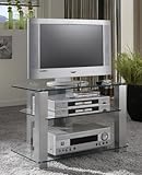 TV-Phonotisch GIGA aus Glas und Metall