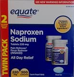 Equate Naproxen Sodium 220mg, 300 Caplets Pain Relief Fever Reducer Compare to Aleve