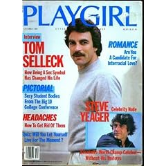 PLAYGIRL MAGAZINE October 1982:Tom Selleck; sexy student bodies (college); Steve Yeager NUDE