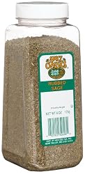 Spice Classics Sage, Rubbled, 6-Ounce Plastic Bottles (Pack of 3)