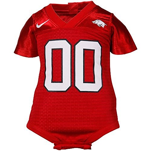 Arkansas Baby Football Jersey Creeper