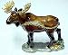 North American Moose Jeweled Trinket Box Bejeweled