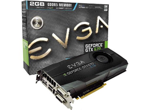 EVGA GeForce GTX670 FTW LE 2048MB GDDR5 256bit, Dual Dual-Link DVI, HDMI, DisplayPort, 4-Way SLI Ready Graphics Card (02G-P4-2676-KR) On Sale