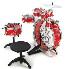 11pc Kids Boy Girl Drum Set Musical Instrument Toy Playset by 