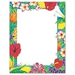 Geographics Design Paper, Luau, 24 lb, 8.5 x 11 Inches, 100 Sheets Per Pack (46884)