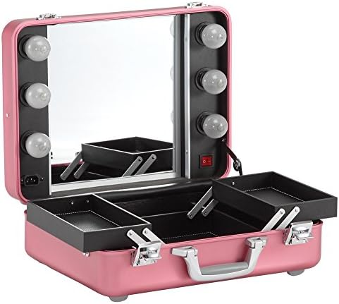 Compact Aluminum Portable Makeup Case