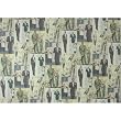 Rossi Italian Vintage Mens' Fashions Paper Decoupage Gift Wrap 20 by 28 inches