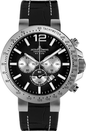 Jacques Lemans Herren-Armbanduhr XL Milano Chronograph 