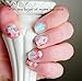 Born Pretty Nail Art Stickers Water Decals Transfer Stickers Chic Bloomy Floral Stickers C6-001 12Pcs