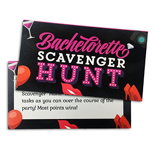 Bachelorette Party Scavenger Hunt Party Game – Up to 24 players – 12 Game Boards – Party Favor and Supply for Ladies and Girl’s Night Out – Scratch Items off Dare List Bachelorette Party Scavenger Hunt Party Game – Up to 24 players – 12 Game Boards – Party Favor and Supply for Ladies and Girl’s Night Out – Scratch Items off Dare List