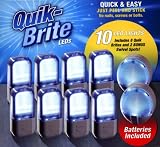 Quik-brite Peel and Stick Led Lights, 10 Pack