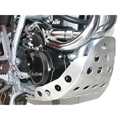 SW Motech Motorschutz Skid-Plate silber Modell mit Kick-Start KTM LC4