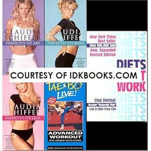 **5-PACK FITNESS: Claudia Schiffer: Perfectly Fit Abs VHS, Perfectly Fit Buns VHS, Perfectly Fit... by