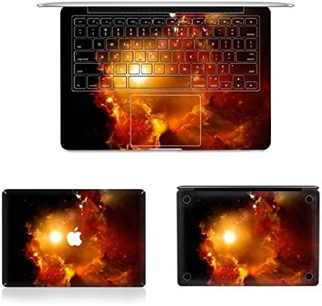 Sun Burning Clouds Macbook Decals 13 Mabook Pro Decal Sticker Macbook Cover Skin Front Keyboard and Bottom Decal