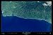 La Libertad, El Salvador Satellite Print, 36"x24"