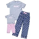 Short Sleeve 'Big Kid' Clothing Set for Mom and Adults with matching 'Little Kid' playwear outfit for Toddlers and Babies ~ Footsteps Clothing