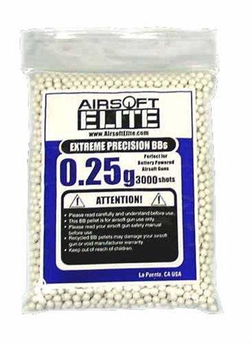 Airsoft Elite 6mm 0.25g BB 3000 Bag