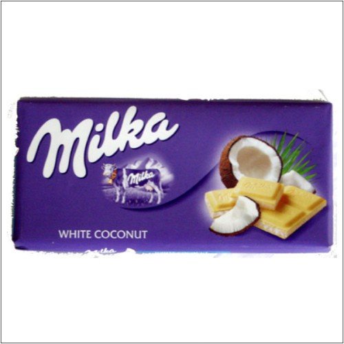 World's Best Milka Chocolate White Coconut, 10 Bars