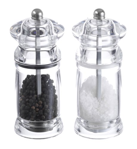Clear Salt & Pepper Mills