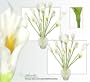 24 Pieces of 34" Calla Lily Bendable Sprays Artificial Silk Flowers