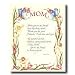 Mom Mother Poem Motivational Flower Picture Art Print