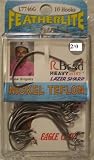 Eagle Claw FeatherLite Lazer Sharp "R" Bend Hooks - 2/0